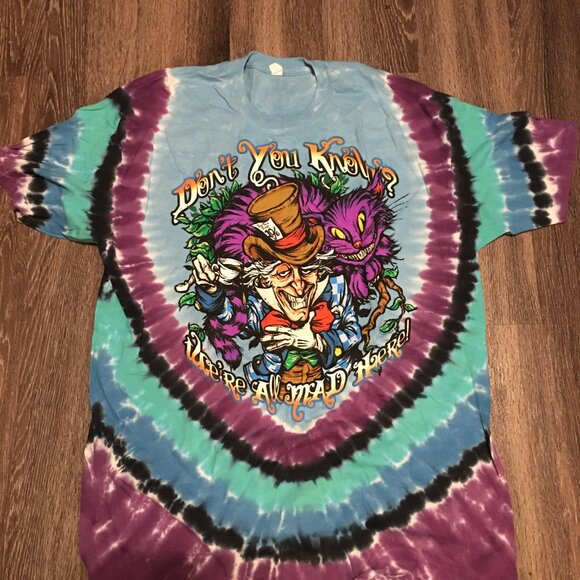Grateful Dead Alice In Wonderland Mad Hatter XL T Shirt Box T01 - Picture 6 of 8